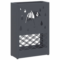 vidaXL Rain Umbrella Stand Anthracite 28 x 12 x 41 cm Steel 2