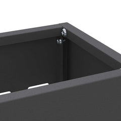 vidaXL Rain Umbrella Stand Black 28 x 12 x 41 cm Steel 5