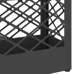 vidaXL Rain Umbrella Stand Black 28 x 12 x 41 cm Steel 6
