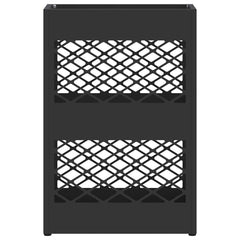 vidaXL Rain Umbrella Stand Black 28 x 12 x 41 cm Steel 4