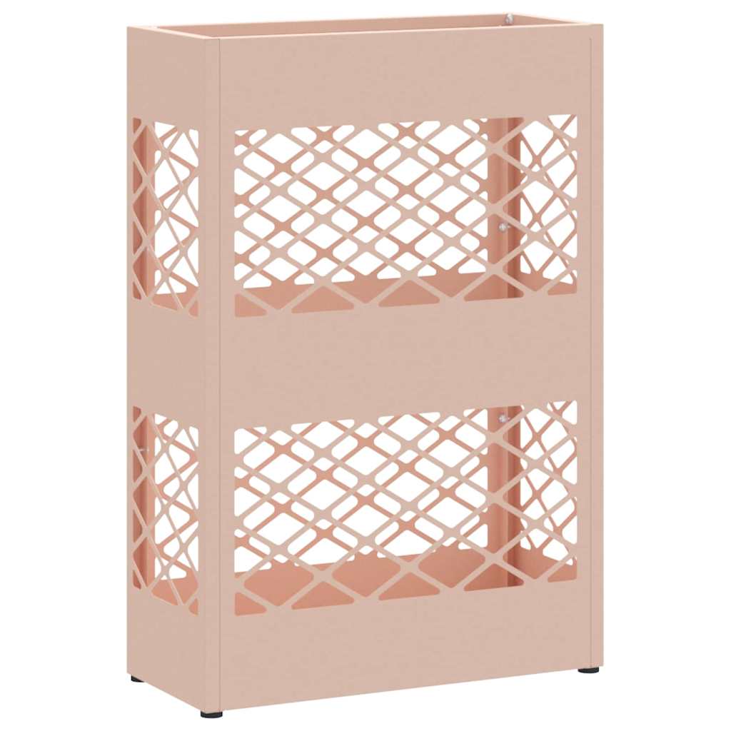 vidaXL Rain Umbrella Stand Pink 28 x 12 x 41 cm Steel 2
