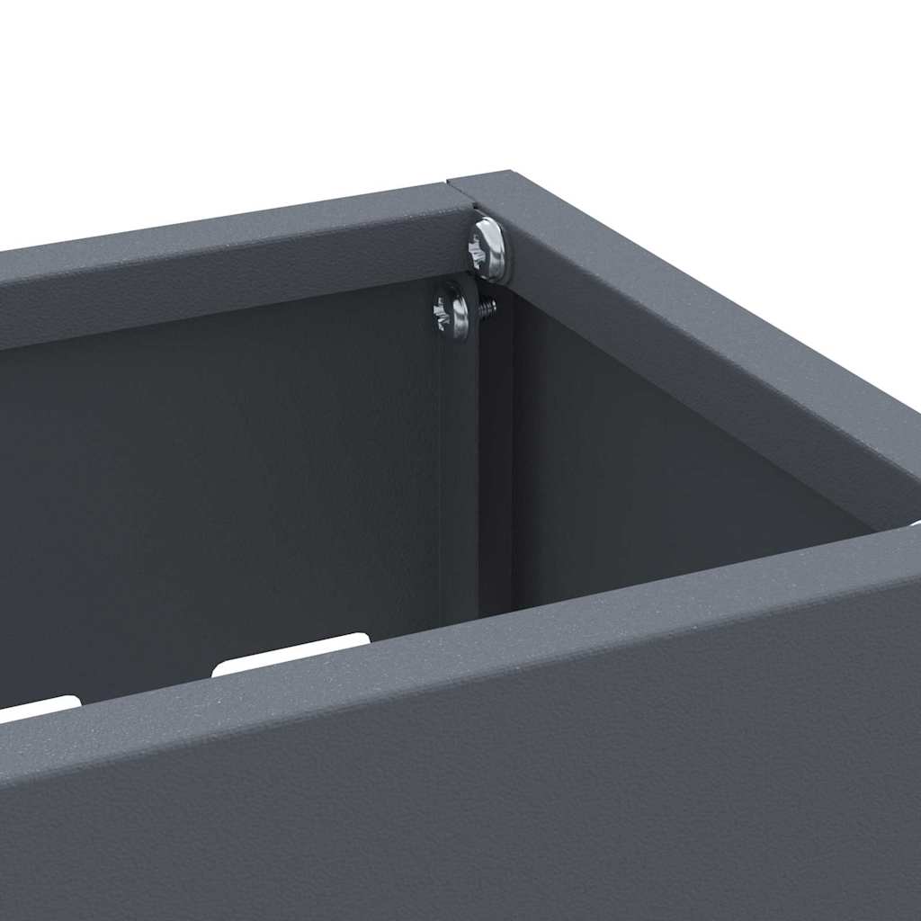vidaXL Rain Umbrella Stand Anthracite 28 x 12 x 41 cm Steel 5