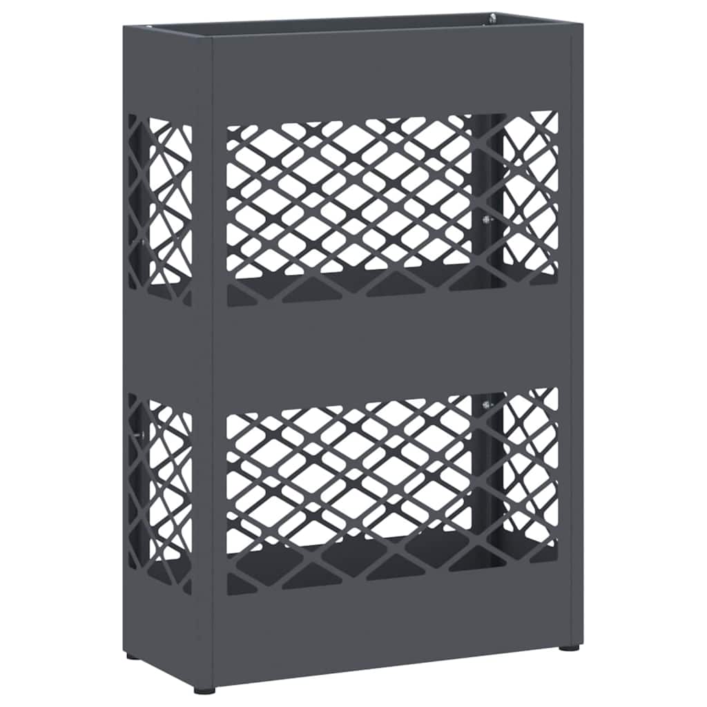 vidaXL Rain Umbrella Stand Anthracite 28 x 12 x 41 cm Steel 2