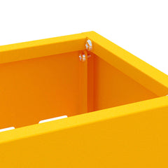 vidaXL Rain Umbrella Stand Mustard Yellow 28 x 12 x 41 cm Steel 5