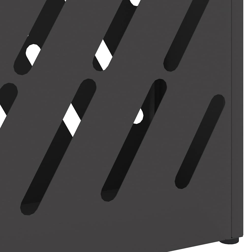 vidaXL Rain Umbrella Stand Black 28 x 12 x 41 cm Steel 6