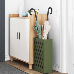 vidaXL Rain Umbrella Stand Olive Green 28 x 12 x 41 cm Steel 3