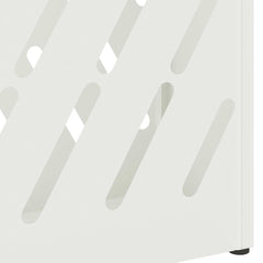 vidaXL Rain Umbrella Stand White 28 x 12 x 41 cm Steel 6