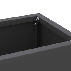 vidaXL Rain Umbrella Stand Black 28 x 12 x 41 cm Steel 5