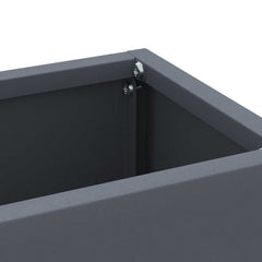 vidaXL Rain Umbrella Stand Anthracite 28 x 12 x 41 cm Steel 5