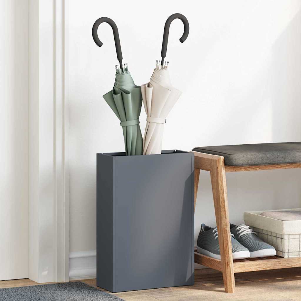 vidaXL Rain Umbrella Stand Anthracite 28 x 12 x 41 cm Steel 1