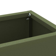 vidaXL Rain Umbrella Stand Olive Green 28 x 12 x 41 cm Steel 5