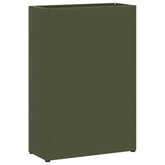 vidaXL Rain Umbrella Stand Olive Green 28 x 12 x 41 cm Steel 2