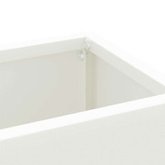 vidaXL Rain Umbrella Stand White 28 x 12 x 41 cm Steel 5