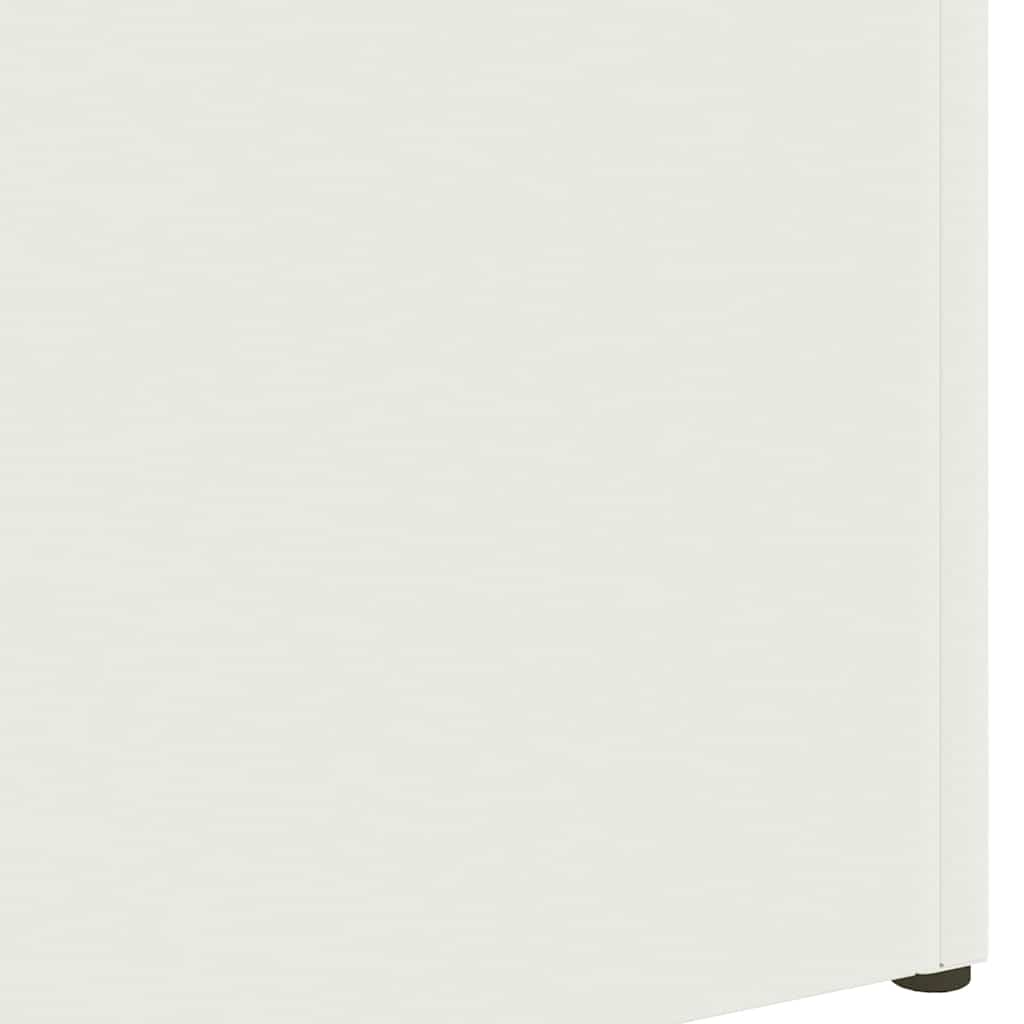 vidaXL Rain Umbrella Stand White 28 x 12 x 41 cm Steel 6