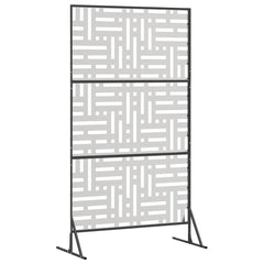 Privacy Screen 100 x 50 x 180 cm Silver Stainless Steel Grid pattern
