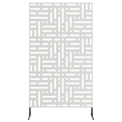 Privacy Screen 100 x 50 x 180 cm Silver Stainless Steel Grid pattern