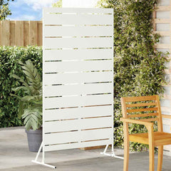 Privacy Screen 100 x 50 x 180 cm Steel White Stripes