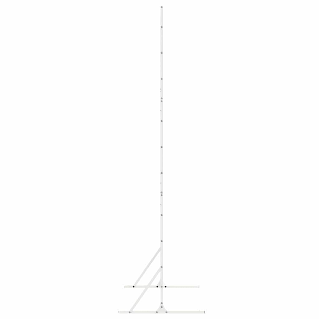 Privacy Screen 100 x 50 x 180 cm Steel White Floral grid