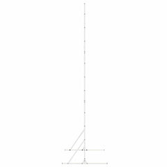 Privacy Screen 100 x 50 x 180 cm Steel White Floral grid