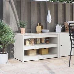Kitchen Cabinet MEPPEL Brown Oak 106 x 55 x 64 cm White pinewood
