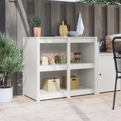 Kitchen Cabinet MEPPEL 106 x 55 x 92 cm White pinewood