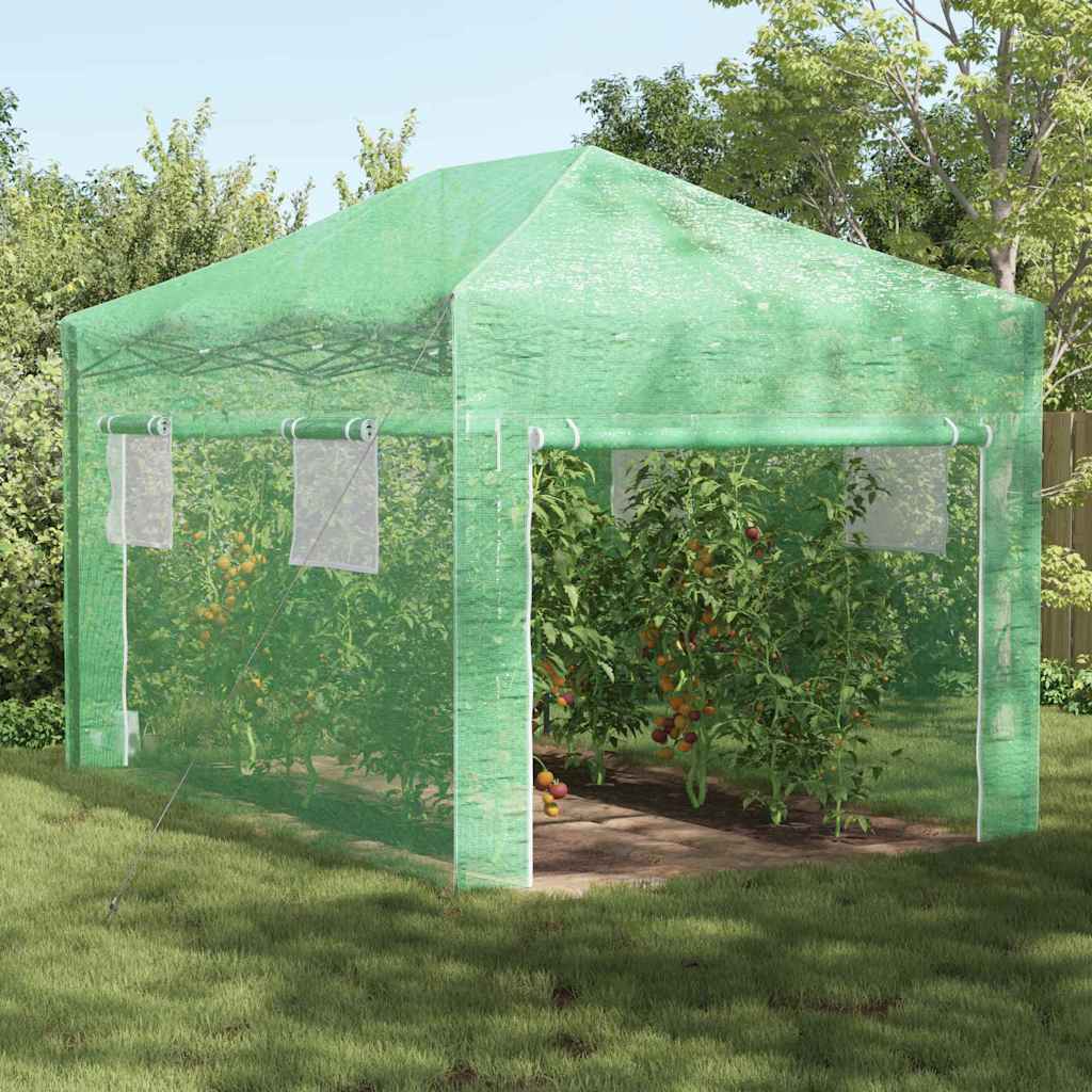 Greenhouse with Pop-up Frame Green Iron 290 cm 315 cm 430 cm