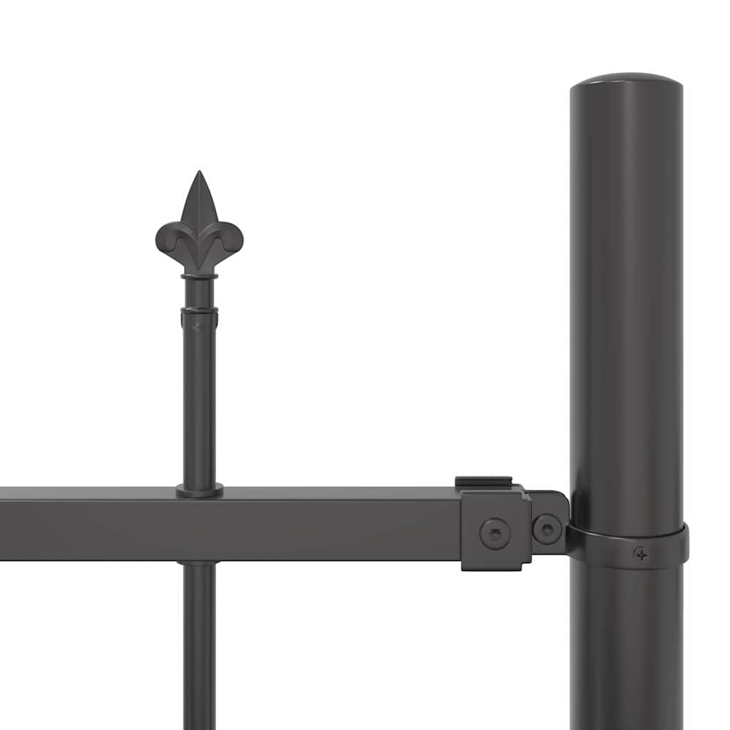 vidaXL Garden Fence WOERDEN 170 x 115 cm Powder-Coated Steel Grey 6
