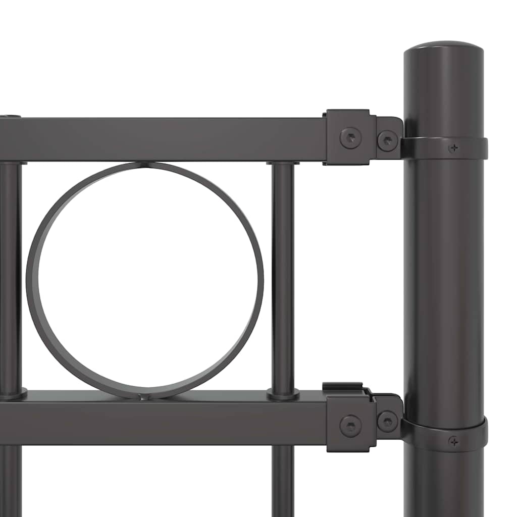 vidaXL Fence Element ASSEN 170 x 150 cm Steel Grey 6