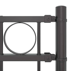 vidaXL Fence Element ASSEN 170 x 150 cm Steel Grey 6