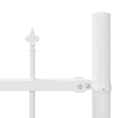 vidaXL Garden Fence WOERDEN 170 x 190 cm Powder-Coated Steel White 6