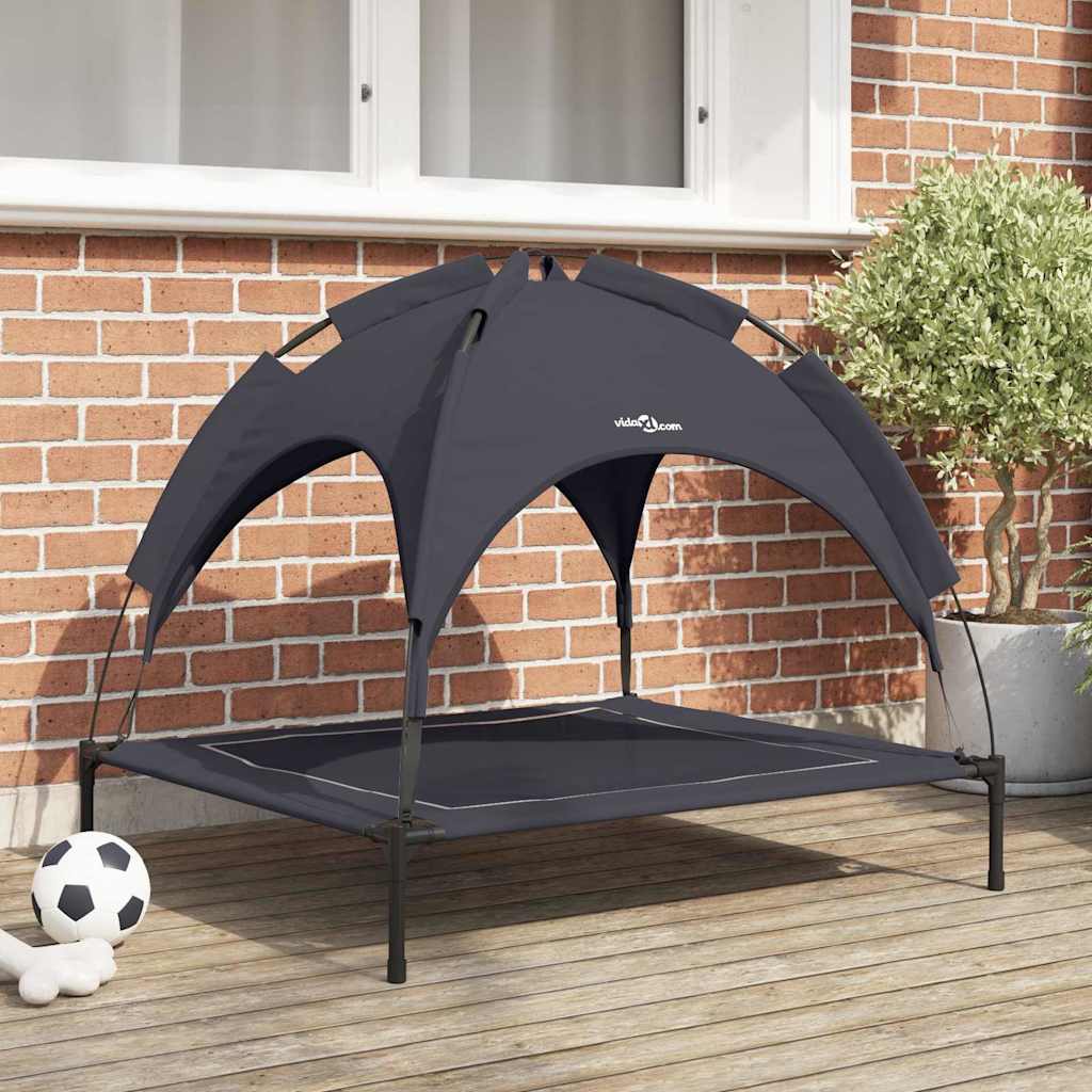 vidaXL Dog Bed 90 x 81 x 80.5 cm Steel Black 1