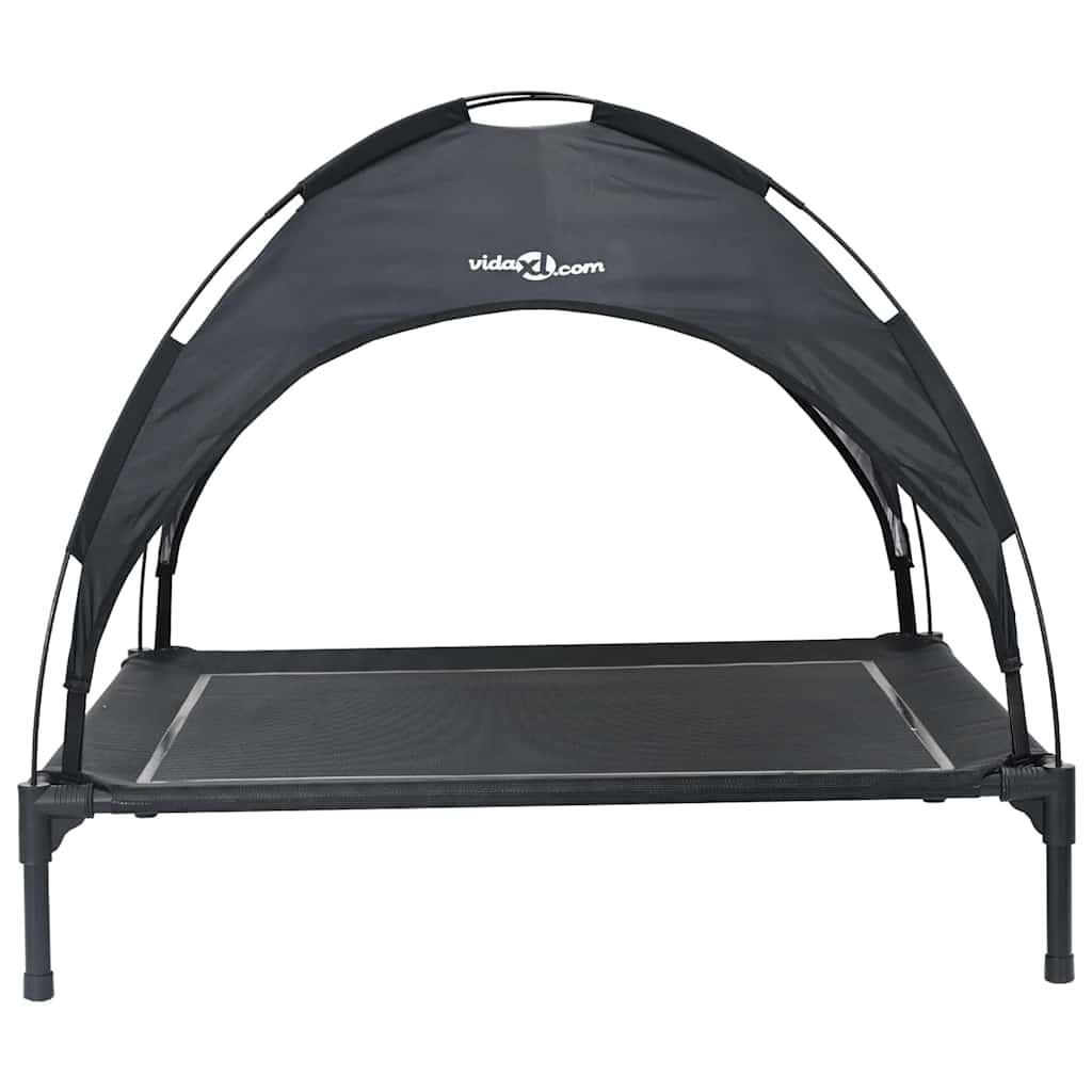 vidaXL Dog Bed 90 x 81 x 80.5 cm Steel Black 4