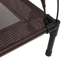 vidaXL Dog Bed 90 x 81 x 80.5 cm Steel Brown 6