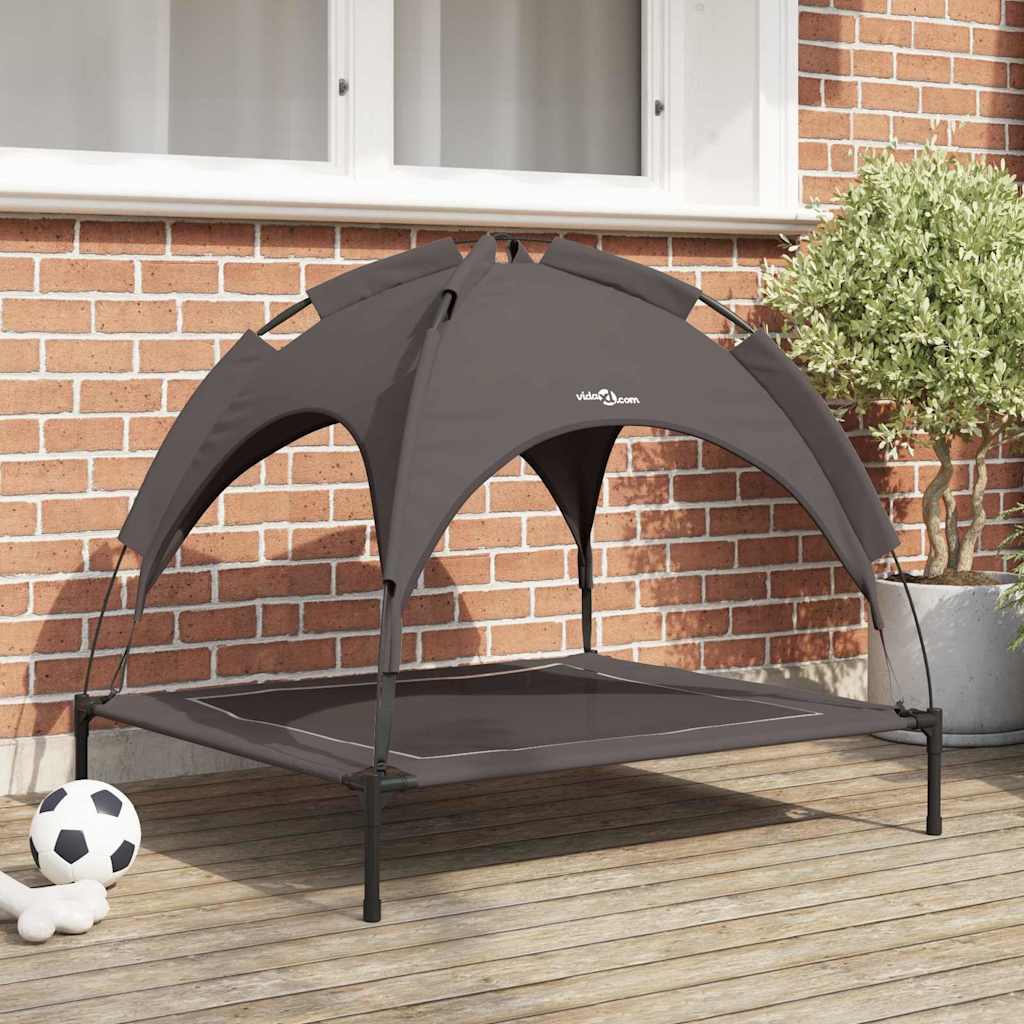 vidaXL Dog Bed 90 x 81 x 80.5 cm Steel Brown 1