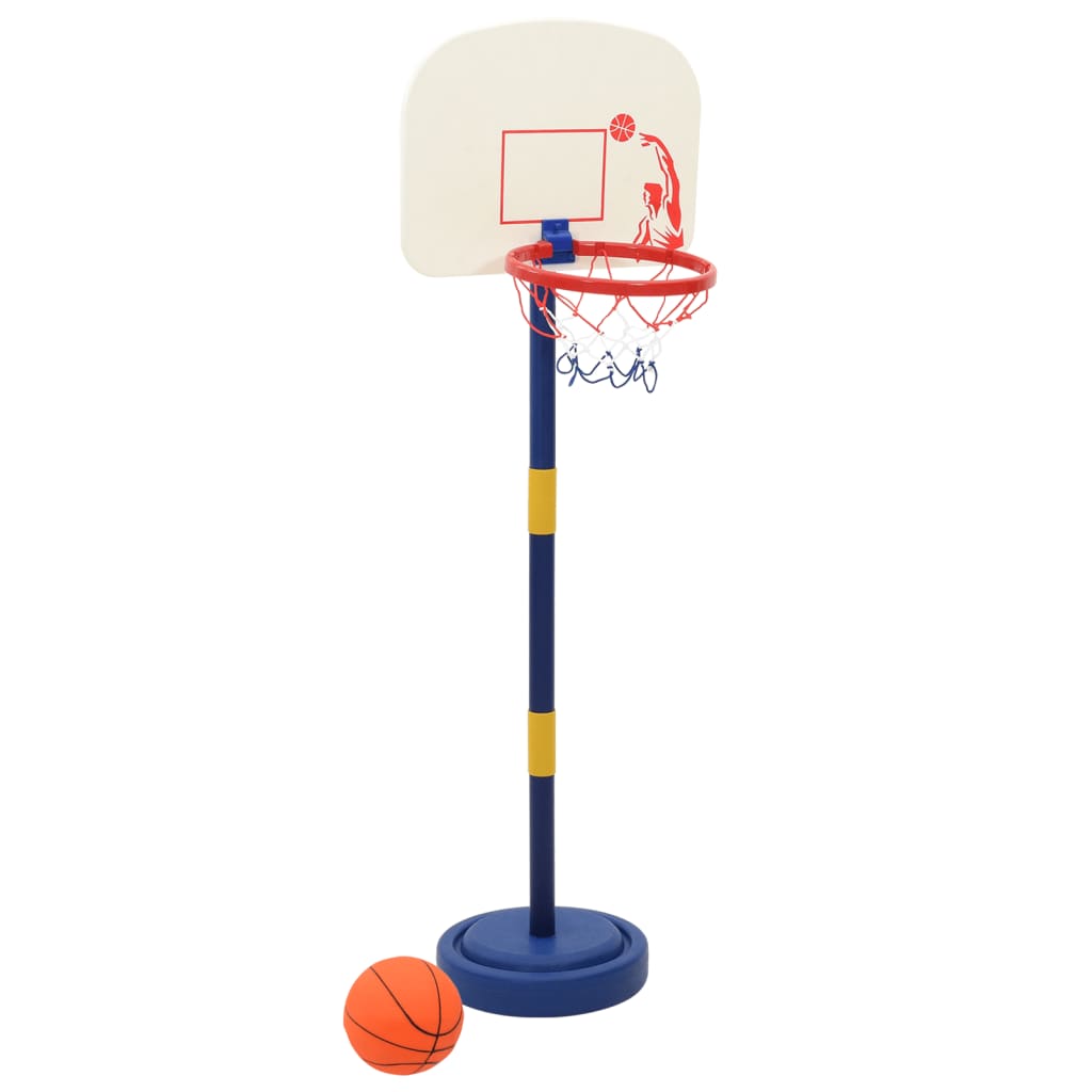 vidaXL Basketball Stand with Ball and Pump Adjustable Height 90/121 cm 2