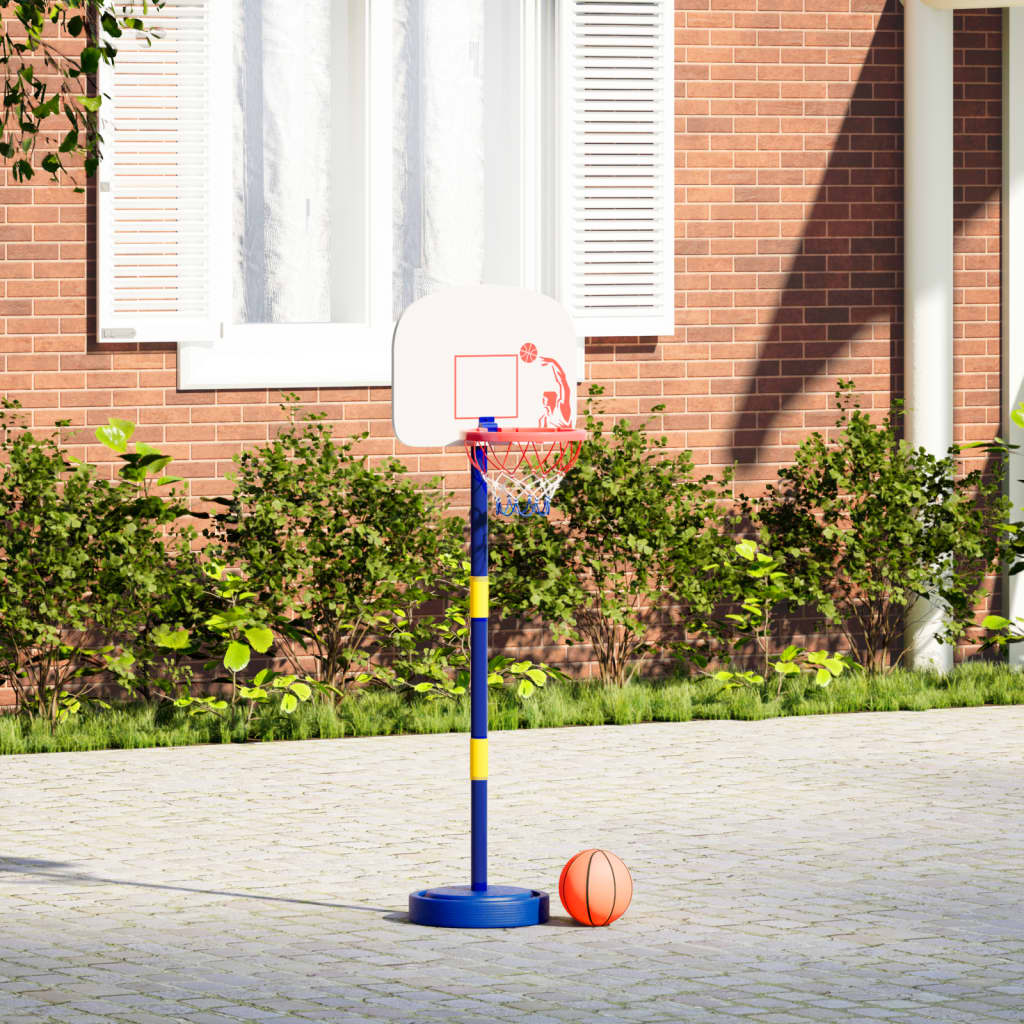 vidaXL Basketball Stand with Ball and Pump Adjustable Height 90/121 cm 3