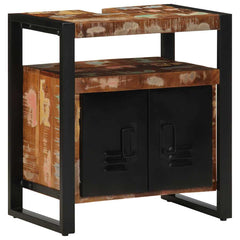 Bathroom Furniture Brown Black Solid reclaimed wood