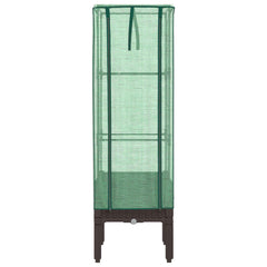 vidaXL Raised Bed with Greenhouse Cover Rattan Look 40x40x140 cm 4