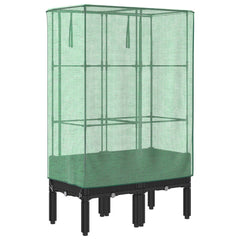 vidaXL Raised Bed with Greenhouse Cover Rattan Look 80x40x140 cm 6
