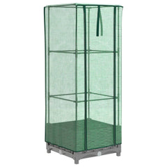 vidaXL Raised Bed with Greenhouse Cover Rattan Look 40x40x123 cm 2