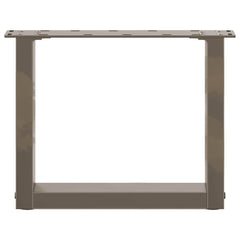 vidaXL Coffee Table Legs U-Shaped 2 pcs Natural Steel 40x(30-31) cm Steel 5