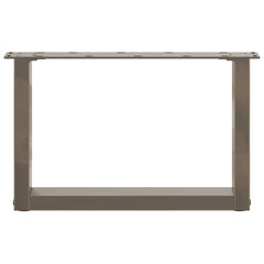 vidaXL Coffee Table Legs U-Shaped 2 pcs Natural Steel 50x(30-31) cm Steel 5