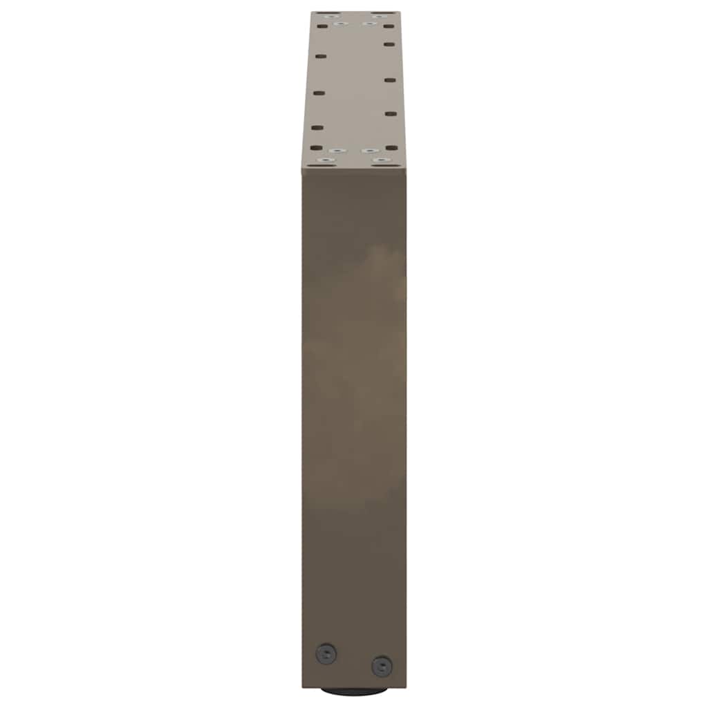 vidaXL Coffee Table Legs U-Shaped 2 pcs Natural Steel 70x(30-31) cm Steel 6