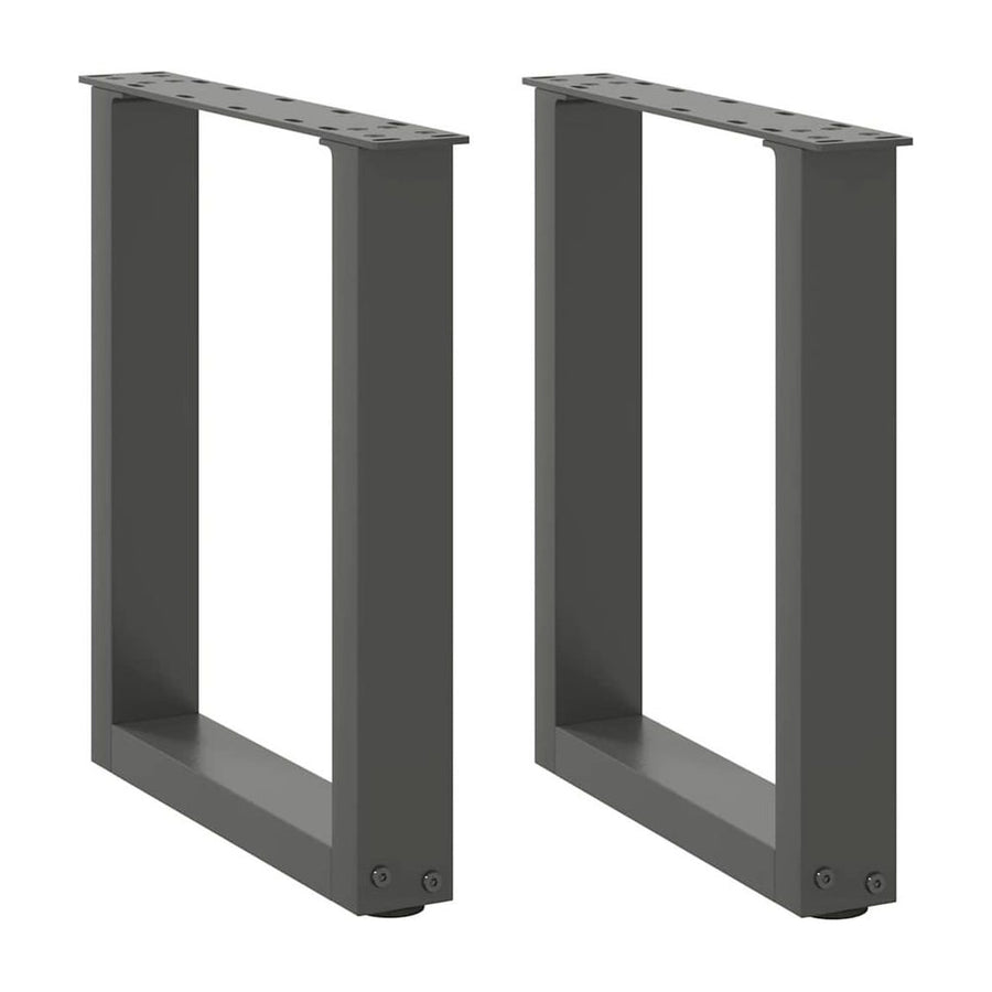 Coffee Table Legs U-Shaped 2 pcs Anthracite Steel
