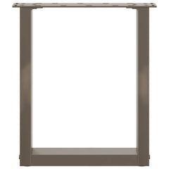 vidaXL Coffee Table Legs U-Shaped 2 pcs Natural Steel 28x(42-43) cm Steel 5