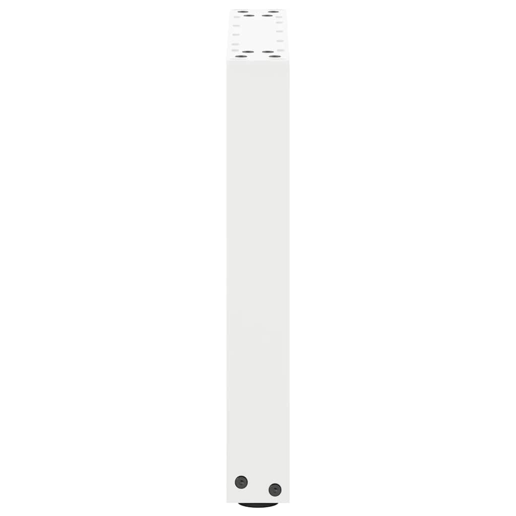 vidaXL Coffee Table Legs U-Shaped 2 pcs White 38x(42-43) cm Steel 6