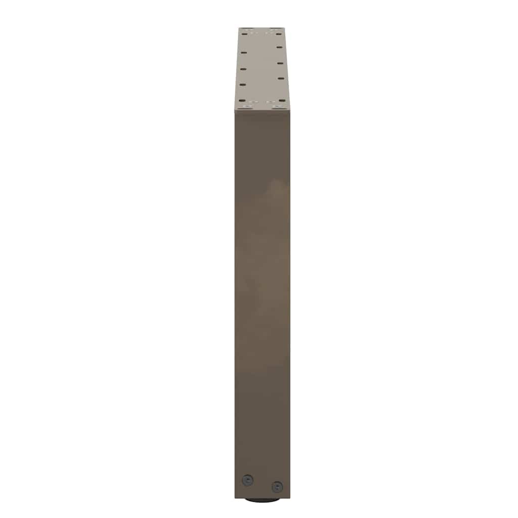 vidaXL Coffee Table Legs U-Shaped 2 pcs Natural Steel 70x(42-43) cm Steel 6