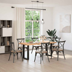 Bar Table Legs U-Shaped Steel 2 pcs Black 50 x (72-73) cm