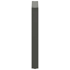 vidaXL Dining Table Legs U-Shaped 2 pcs Anthracite 70x(72-73) cm Steel 6