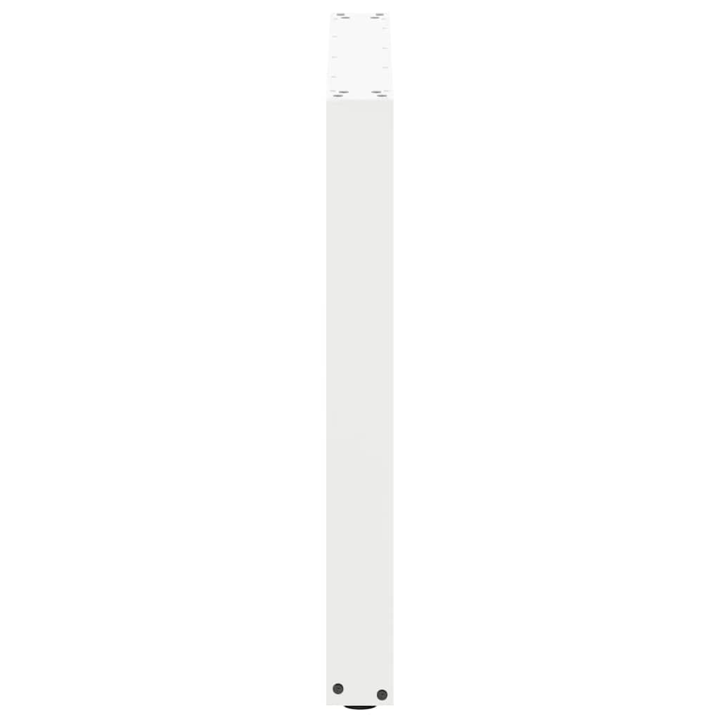 Dining Table Legs U-Shaped Steel 2 pcs White 80 x (72-73) cm